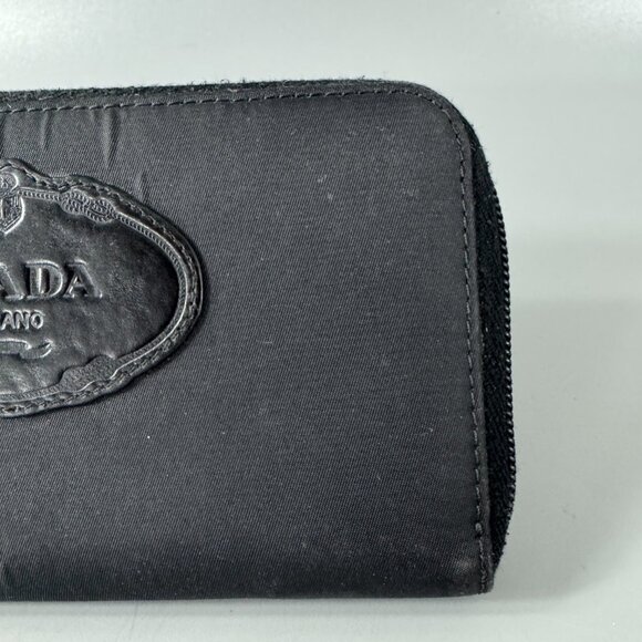 Authentic Prada Black Nylon Zip-around Long Wallet - Picture 3 of 13